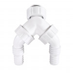 Double Appliance Connection Grommet with Backflow Preventer, for Recessed Siphon Double Appliance Connection Grommet with Backflow Preventer, for Recessed Siphon