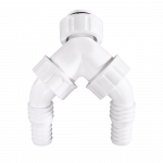 Double Appliance Connection Grommet with Backflow Preventer, for Recessed Siphon