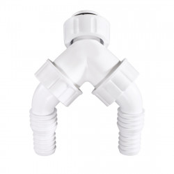 Double Appliance Connection Grommet with Backflow Preventer, for Recessed Siphon