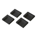 Fixačné platničky pre postavenie sušičky na práčku, 4 ks, čierne