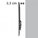 Pevný TV držiak na stenu 65 / 165 cm, do 35 kg, odstup 2,3 cm