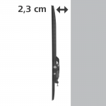 Pevný TV držiak na stenu 65 / 165 cm, do 35 kg, odstup 2,3 cm