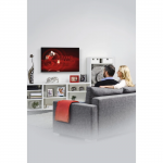 Pevný TV držiak na stenu 65 / 165 cm, do 35 kg, odstup 2,3 cm