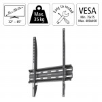 Pevný TV držiak na stenu 65 / 165 cm, do 35 kg, odstup 2,3 cm