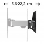 TV držiak na stenu, otočný, naklápaný, 122 cm (48) do 20 kg