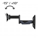 TV držiak na stenu, otočný, naklápací, vysúvací, 66 cm (26) do 25 kg