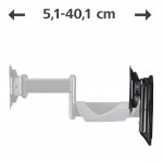 TV držiak na stenu, otočný, naklápací, vysúvací, 66 cm (26) do 25 kg