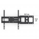 TV držiak na stenu, otočný, naklápateľný, vysúvací, 165 cm (65) do 35 kg