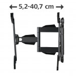 TV držiak na stenu, otočný, naklápateľný, vysúvací, 165 cm (65) do 35 kg