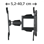 TV držiak na stenu, otočný, naklápateľný, vysúvací, 165 cm (65) do 35 kg