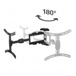 TV nástenný držiak, otočný, vysúvací, dlhé rameno, 165 cm (65), do 25 kg