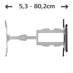 TV nástenný držiak, otočný, vysúvací, dlhé rameno, 165 cm (65), do 25 kg TV nástenný držiak, otočný, vysúvací, dlhé rameno, 165 cm (65), do 25 kg