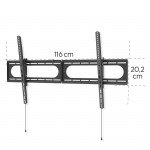 Nastaviteľný TV držiak na stenu 120, do 100 kg, odstup 2,8 cm