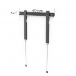 Ultraslim TV držiak pevný 90, do 80 kg, extra tenký, antracit Ultraslim TV držiak pevný 90, do 80 kg, extra tenký, antracit