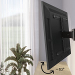 TV držiak na stenu FULLMOTION Ultraslim, 600x400, 229 cm (90), čierny