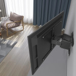 TV držiak na stenu FULLMOTION Ultraslim, 600x400, 229 cm (90), čierny