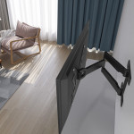Nástěnný držiak TV Ultraslim, 400x400, pohyblivý, predĺžený, čierny