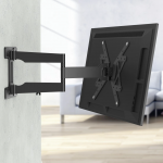Nástěnný držiak TV Ultraslim, 400x400, pohyblivý, predĺžený, čierny
