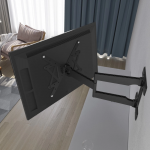 Nástěnný držiak TV Ultraslim, 400x400, pohyblivý, predĺžený, čierny