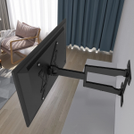Nástěnný držiak TV Ultraslim, 400x400, pohyblivý, predĺžený, čierny