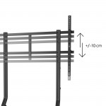 TV stojan Trolley na kolieskach, do 100, výškovo nastaviteľný