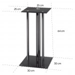 Stojan pre reproduktory, univerzálny, 64 cm, 2 ks Stojan pre reproduktory, univerzálny, 64 cm, 2 ks