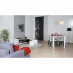 Držiak na soundbar, univerzálny, pevný, na upevnenie na televízor, čierny Držiak na soundbar, univerzálny, pevný, na upevnenie na televízor, čierny