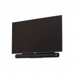 Držiak na soundbar, univerzálny, pevný, na upevnenie na televízor, čierny Držiak na soundbar, univerzálny, pevný, na upevnenie na televízor, čierny