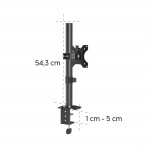 Stolný držiak pre 1 monitor 35“, čierny