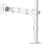 Stolný držiak pre 1 monitor 35, 1 rameno, biely
