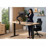 Stolný držiak pre 1 monitor 35, 1 rameno s plynovou pružinou, čierny