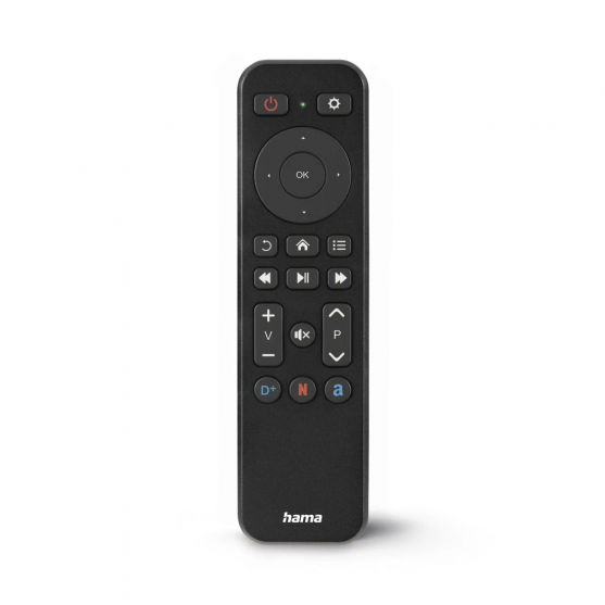 Diaľkové ovládanie TV s tlačidlami Netflix/Prime/Disney+, programovateľné