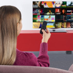 Diaľkové ovládanie TV s tlačidlami Netflix/Prime/Disney+, programovateľné