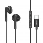 Slúchadlá Classy, do uší, mikrofón, ochrana kábla, USB‑C, čierne Slúchadlá Classy, do uší, mikrofón, ochrana kábla, USB‑C, čierne