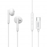 Slúchadlá Classy, do uší, mikrofón, ochrana kábla, USB‑C, biele