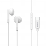 Slúchadlá Classy, do uší, mikrofón, ochrana kábla, USB‑C, biele