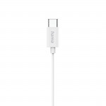 Slúchadlá Classy, do uší, mikrofón, ochrana kábla, USB‑C, biele