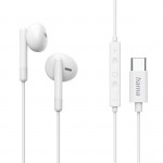 Slúchadlá Classy, do uší, mikrofón, ochrana kábla, USB‑C, biele