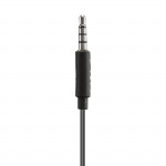 Slúchadlá Relax, do uší, mikrofón, ochrana kábla, 3,5 mm, čierne