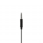 Slúchadlá Relax, do uší, mikrofón, ochrana kábla, 3,5 mm, čierne