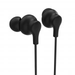 Slúchadlá Curly, do uší, mikrofón, ochrana kábla, USB‑C, čierne
