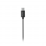 Slúchadlá Curly, do uší, mikrofón, ochrana kábla, USB‑C, čierne
