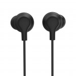 Slúchadlá Curly, do uší, mikrofón, ochrana kábla, USB‑C, čierne