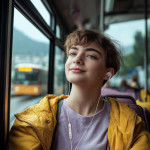 Slúchadlá Curly, do uší, mikrofón, ochrana kábla, USB‑C, biele
