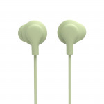 Slúchadlá Curly, do uší, mikrofón, ochrana kábla, USB‑C, zelené