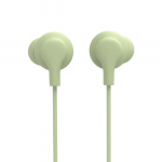 Slúchadlá Curly, do uší, mikrofón, ochrana kábla, USB‑C, zelené