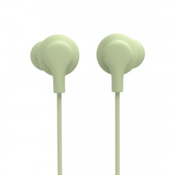 Slúchadlá Curly, do uší, mikrofón, ochrana kábla, USB‑C, zelené