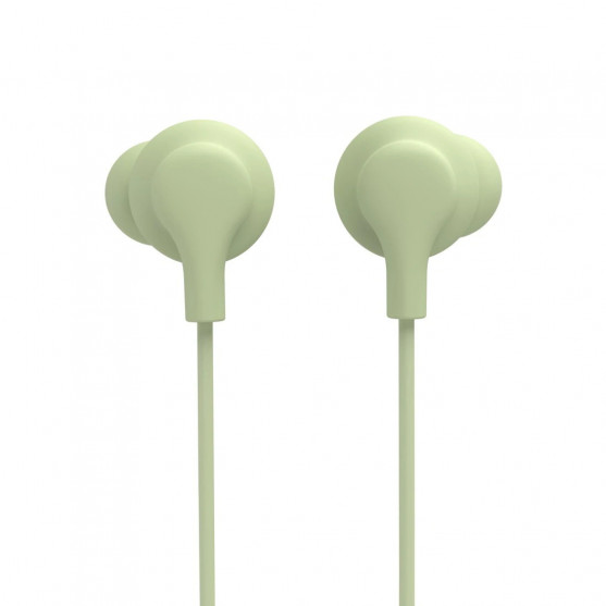 Slúchadlá Curly, do uší, mikrofón, ochrana kábla, USB‑C, zelené