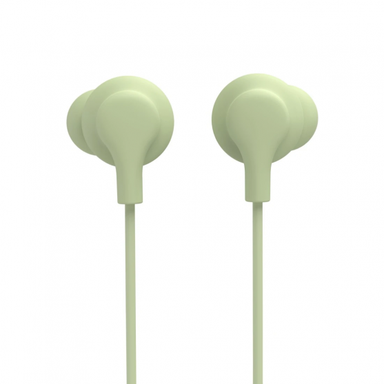 Slúchadlá Curly, do uší, mikrofón, ochrana kábla, USB‑C, zelené