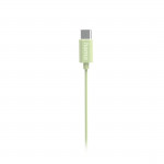 Slúchadlá Curly, do uší, mikrofón, ochrana kábla, USB‑C, zelené